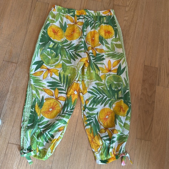 C&C Linen Pants floral women’s size medium - Picture 11 of 11